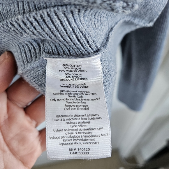 Stella & Dot XL Side Button Sweater Merino Blend - Picture 4 of 7